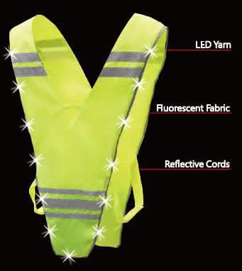 Washable LED Security Vest